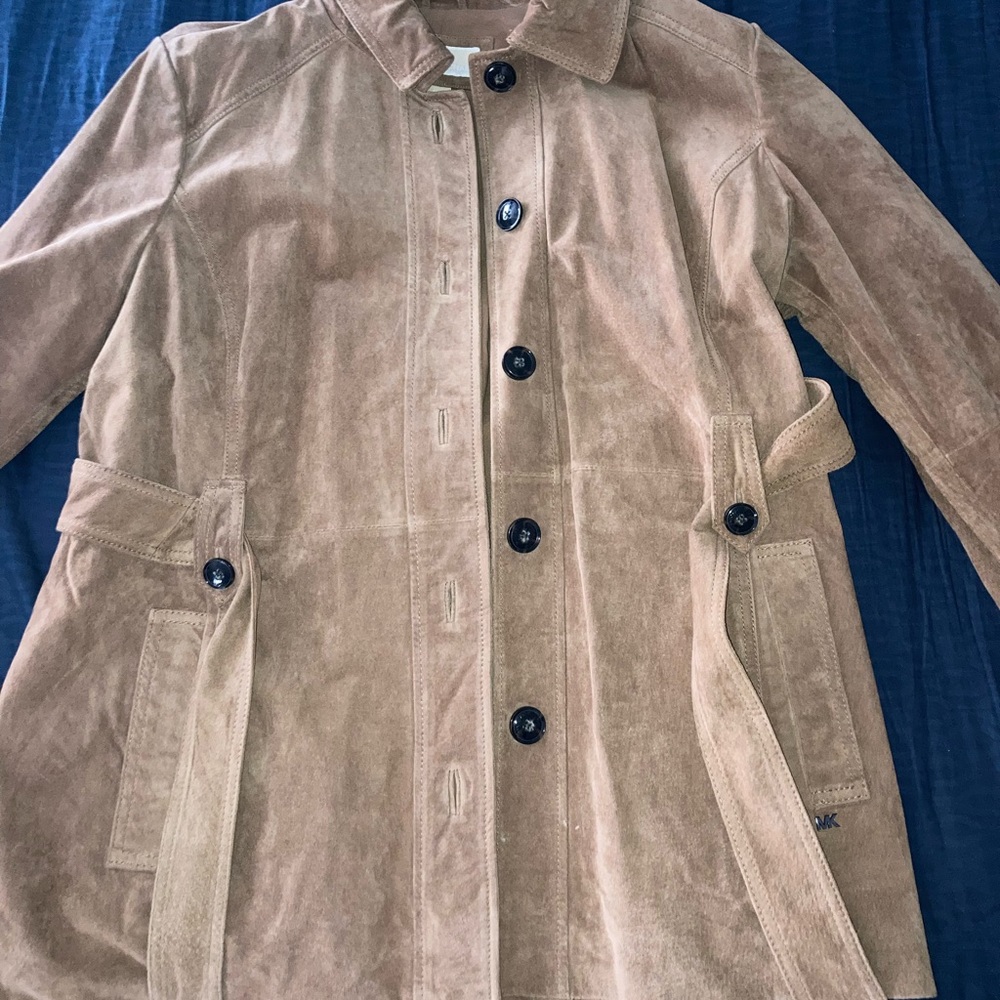 Authentic Michael Kors Leather Coat - image 1